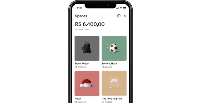 N26 Brazil app with new spaces